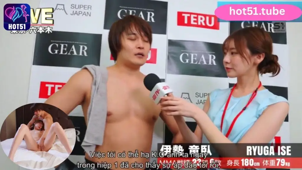 Female MC uses... vagina to get exclusive interview with famous boxer
